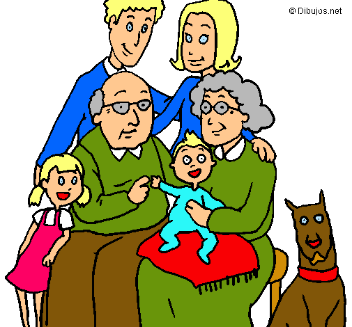 Dibujo Familia pintado por mariajesu
