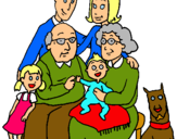 Dibujo Familia pintado por mariajesu