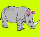 Dibujo Rinoceronte pintado por bochoto