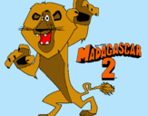 Dibujo Madagascar 2 Alex pintado por tanty 2