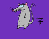 Dibujo Rata pintado por buala