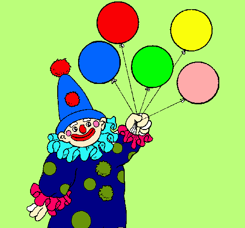 Payaso con globos