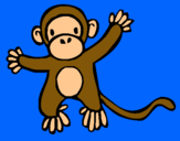 Dibujo Mono pintado por gohanoscar