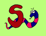 Dibujo Serpiente pintado por andibu