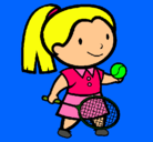 Dibujo Chica tenista pintado por ARISMG