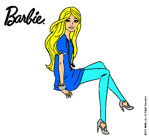 Barbie sentada