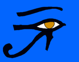 Dibujo Ojo Horus pintado por yaizafp