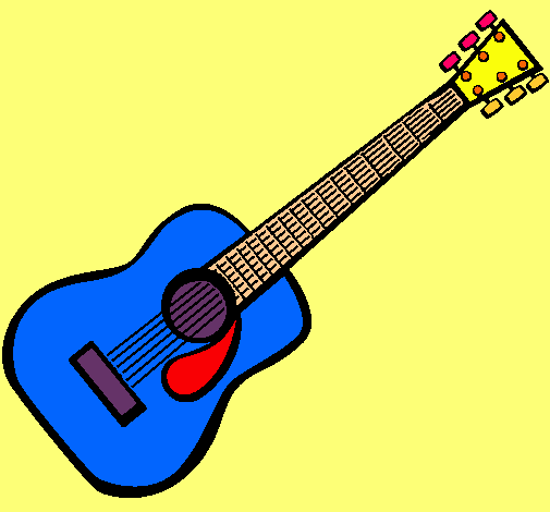 Dibujo Guitarra española II pintado por juanpa0708