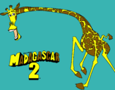 Dibujo Madagascar 2 Melman 2 pintado por JeXzUzHyTa