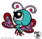 Dibujo Mariposa Littlest Pet Shop 2 pintado por andibu