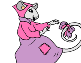 Dibujo La ratita presumida 7 pintado por Roxelys