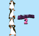 Dibujo Madagascar 2 Pingüinos pintado por isabela23456