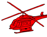 Dibujo Helicóptero  pintado por ELROJITO
