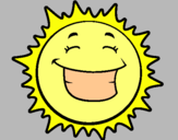Dibujo Sol sonriendo pintado por LUNIT