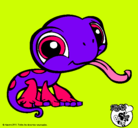 Dibujo Lagarto Littlest Pet Shop pintado por melissa3