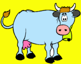 Dibujo Vaca lechera pintado por icela12