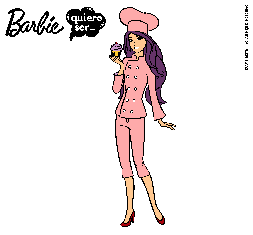 Dibujo Barbie de chef pintado por agus29