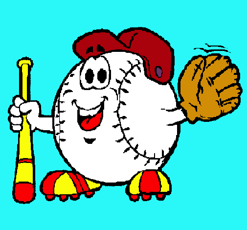 Dibujo Bola de béisbol pintado por nicko