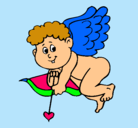 Dibujo Cupido pintado por Anaiz