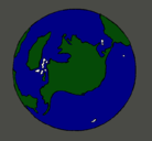 Dibujo Planeta Tierra pintado por ggddssa