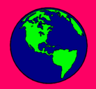 Dibujo Planeta Tierra pintado por DENISAMARIA
