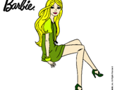 Dibujo Barbie sentada pintado por shishishis