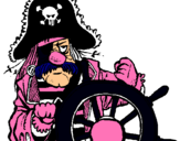 Dibujo Capitán pirata pintado por zinedine