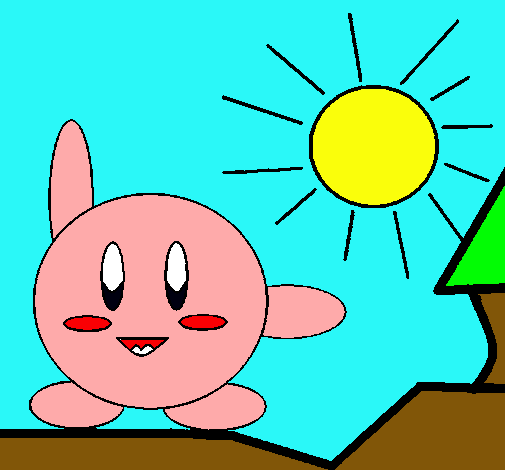 Kirby en un día soleado