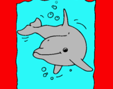 Dibujo Delfín pintado por enanin