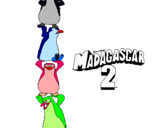 Dibujo Madagascar 2 Pingüinos pintado por muntsa