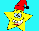 Dibujo estrella de navidad pintado por carmen123456