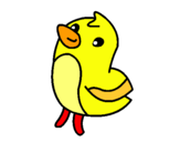 Dibujo Dibu el pollito pintado por javier3