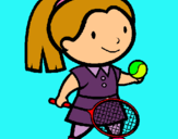 Dibujo Chica tenista pintado por marisa_19