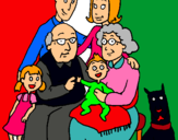 Dibujo Familia pintado por kuikui