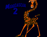 Dibujo Madagascar 2 Melman pintado por adryrivera