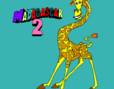 Dibujo Madagascar 2 Melman pintado por 2582838487DT