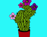 Dibujo Flores de cactus pintado por amalia