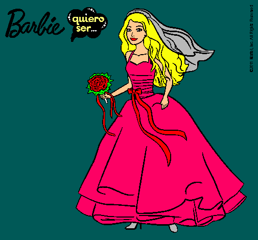 Barbie vestida de novia