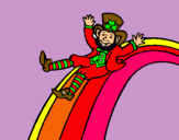 Dibujo Duende en el arco iris pintado por priss