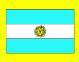 Dibujo Argentina pintado por efra