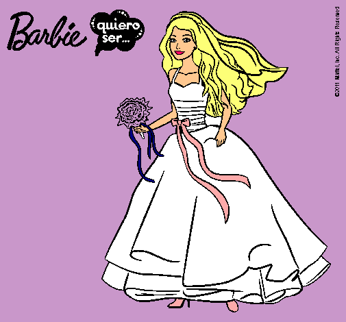 Barbie vestida de novia