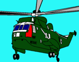 Dibujo Helicóptero al rescate pintado por jampierre