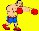 Dibujo Boxeador pintado por Hambre 