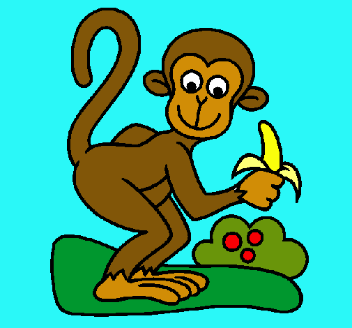 Dibujo Mono pintado por YoooRocio