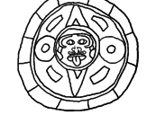 Dibujo Calendario maya pintado por julioomar