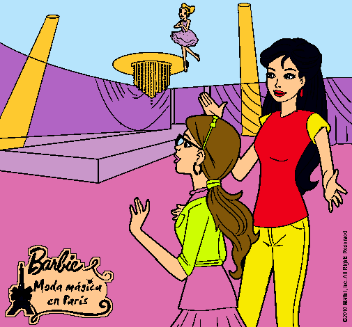 Dibujo Barbie descubre a las hadas mágicas pintado por Ester