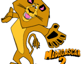 Dibujo Madagascar 2 Alex 2 pintado por ailton