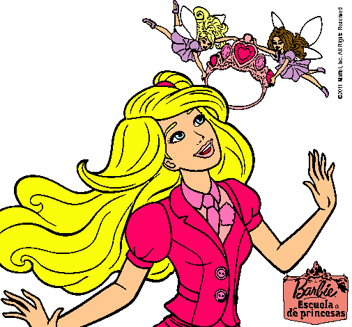 Dibujo Barbie a punto de ser coronada pintado por love_lucy