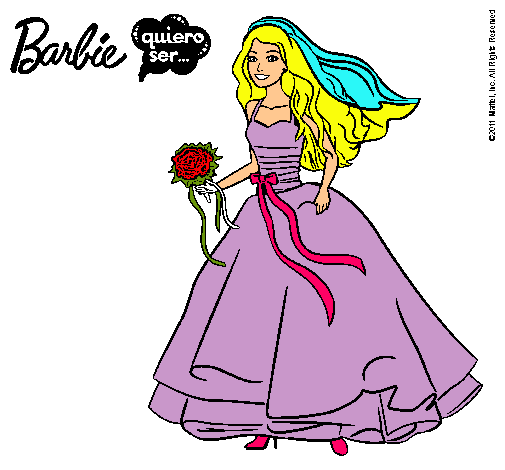 Barbie vestida de novia