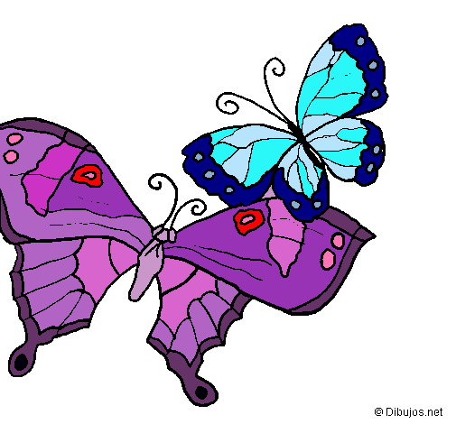 Dibujo Mariposas pintado por michi44